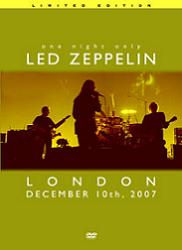 Led Zeppelin One Night Only DVD Boogie Mama Label