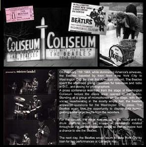 The Beatles Concert At Washington Coliseum Tray Art2 Misterclaudel Label