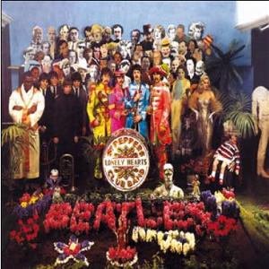 The Beatles Sgt. Pepper's Naked Front Cover Rattlesnake Label