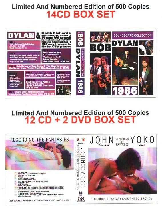 Bob Dylan Soundboard Collection 1986 and John Lennon & Yoko Ono Double Fantasy Sessions Collection 