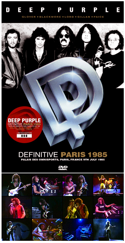 .Deep Purple Definitive Paris 1985 DVD - No Label