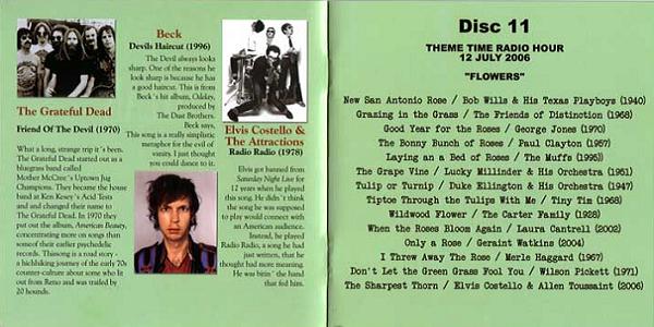 Bob Dylan Theme Time Radio Hour Box 2 Booklet