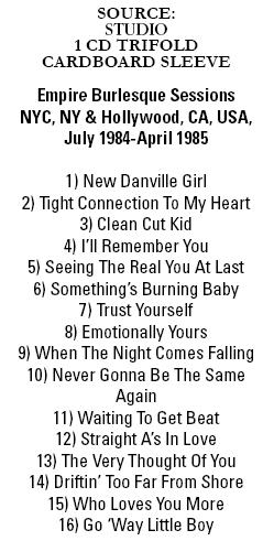 Bob Dylan New Empire CD Tracklist