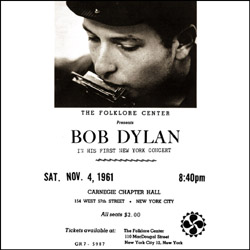 Bob Dylan Talkin' New York front Scorpio Label