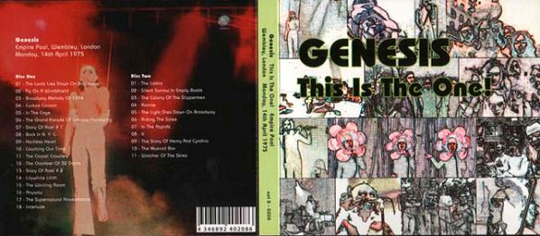 Genesis ...This Is The One! (front/back) Satellite 6 Label 