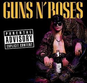 Guns N' Roses Parental Advisory - Explicit Content The Godfather Records Label