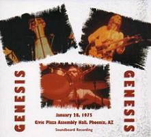 Genesis January 28, 1975 Civic Plaza Assembly Hall, Phoenix, AZ Satellite Six Lable