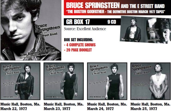 Bruce Springsteen & The E Street Band The Boston Godfather - The Definitive Boston March 1977 Tapes - The Godfather Records Label