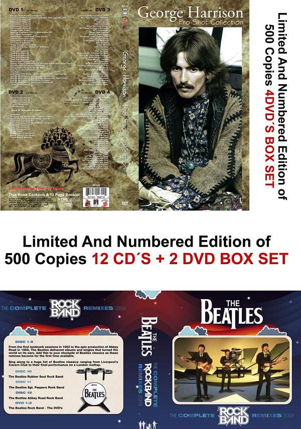 Wonderland Records Box Sets #1, June 2010: George Harrison DVD Box, Beatles Rock Band Mixes 2009