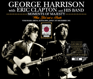 George Harrison with Eric Clapton Moments Of Majesty Tricone Label