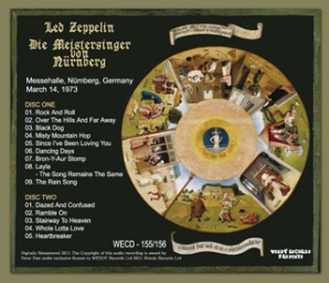 Led Zeppelin Die Meistersinger Von Nurnberg (back) - Wendy Records Label