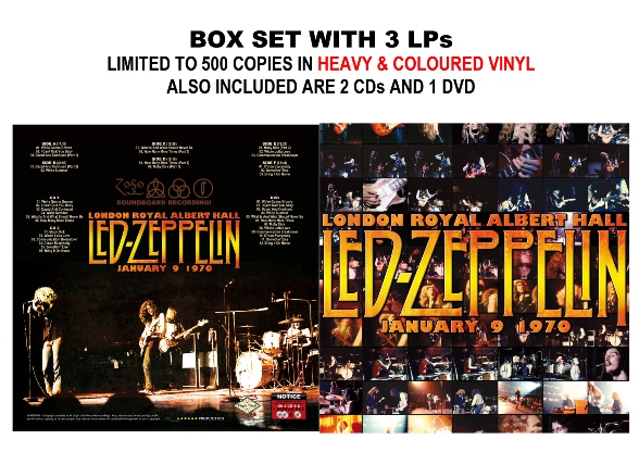 Led Zeppelin Royal Albert Hall 1970 Vinyl Box Set - Red Tongue Records