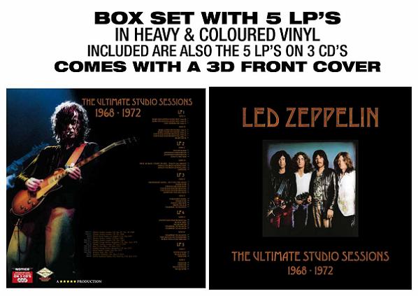 Led Zeppelin Ultimate Studio Sessions Box Set - Virgin Vinyl Records Label
