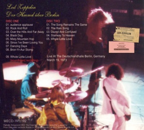 Led Zeppelin Wings Of Desire back - Wendy Records Label