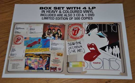 The Rolling Stones Hampton '81 Vinyl Box Set - Red Tongue Records