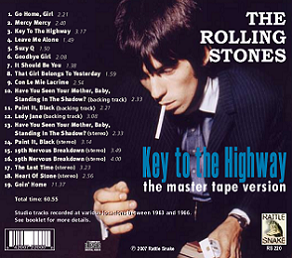 The Rolling Stones Key To The Highway back cover RattleSnake Label