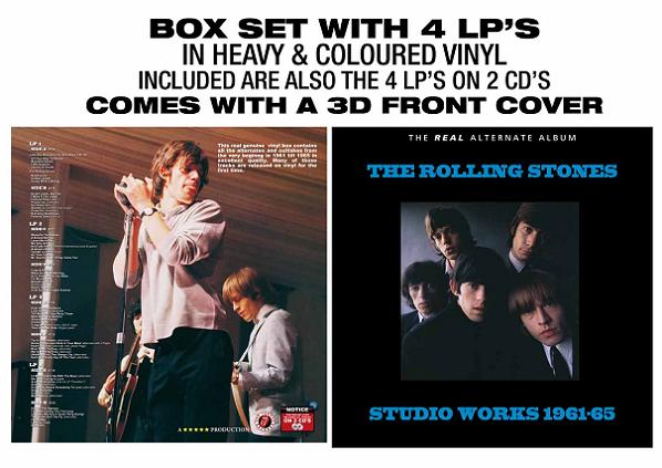 The Rolling Stones Studio Works 1961-1965 - Red Tongue Records Label