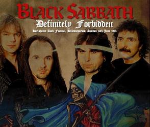 Black Sabbath Definitely Forbidden Shades Label