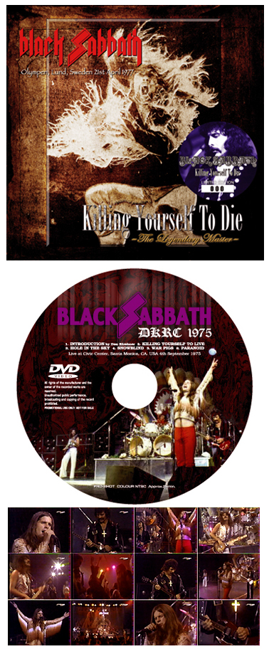 Black Sabbath Killing Yourself To Die: The Legendary Master - No Label