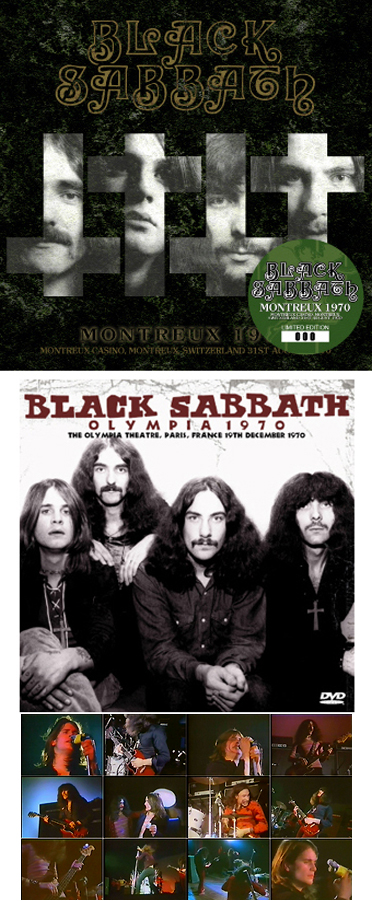 Black Sabbath Montreux 1970 CD, plus bonus DVD-R Olympia '70
