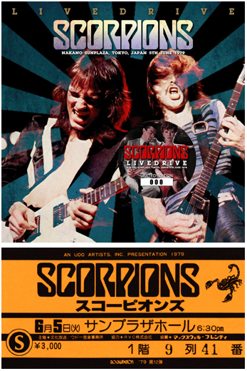 Scorpions Live Drive - Calm & Storm Label