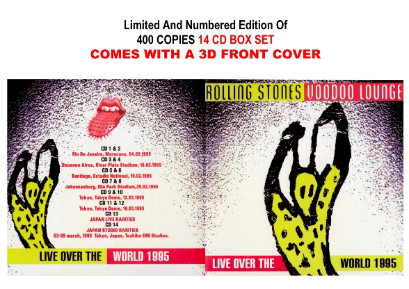 The Rolling Stones Live Over The World 1995 - Wonderland Records Box Set