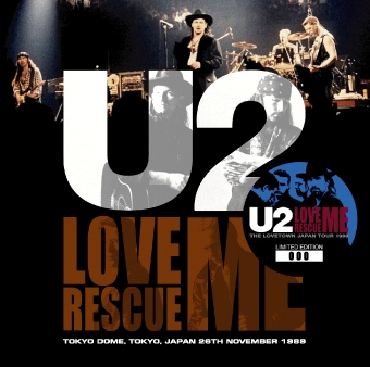 U2 Love Rescue Me - Wardour Label