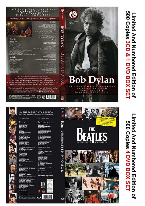 Bob Dylan and Beatles Box Sets - Wonderland Records Label