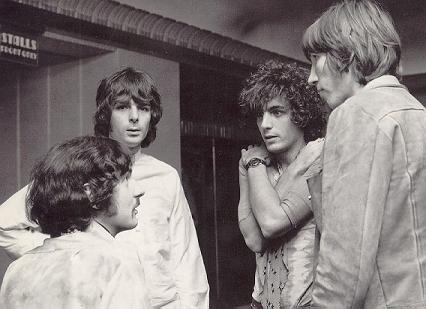 A young Pink Floyd group circa 1967, Richard Wright center