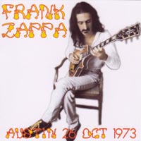 Frank Zappa Austin 26 August 1973 Budgie Label