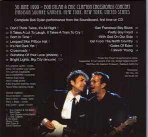 Bob Dylan & Eric Clapton Crossroads (back) - Lone Hearted Mystic Label