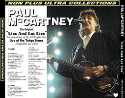 Paul McCartney & Wings Live And Let Live CD