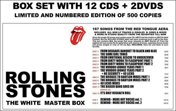 The Rolling Stones The White Master Box 